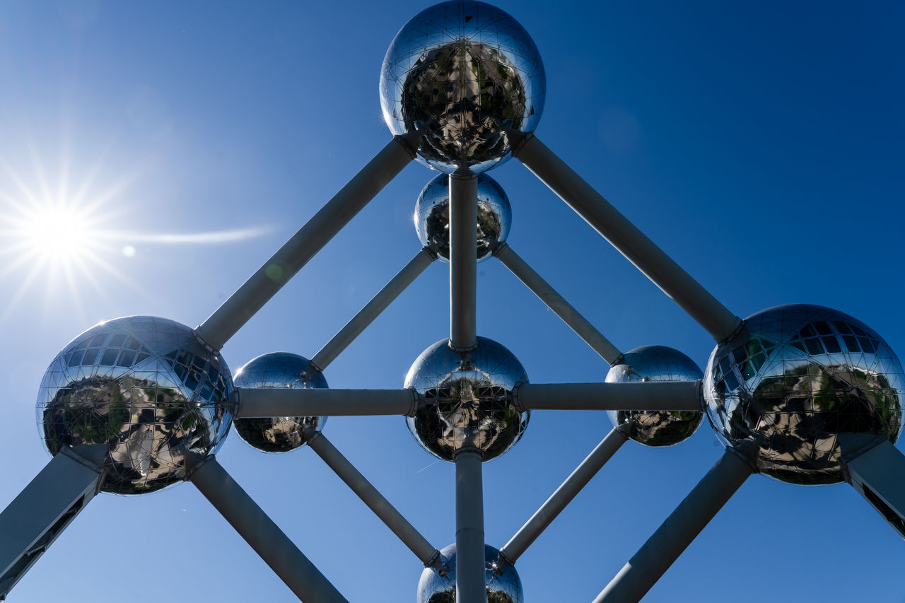 NATO flags at the Atomium in Brussels
