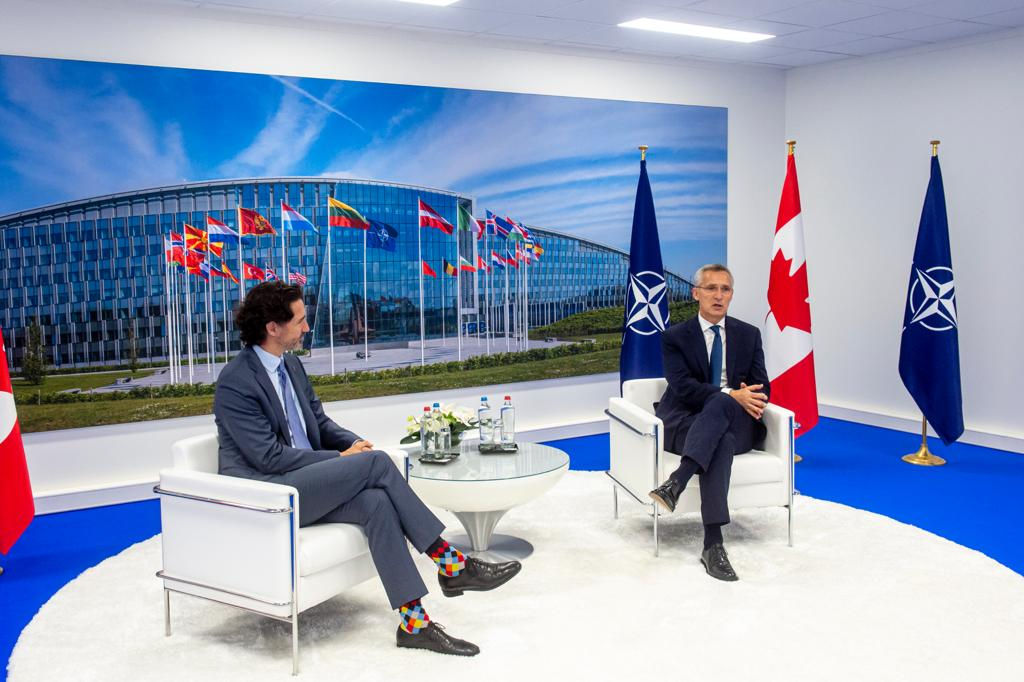 Bilateral meeting between NATO Secretary General Jens Stoltenberg and the Prime Minister of Canada, Justin Trudeau