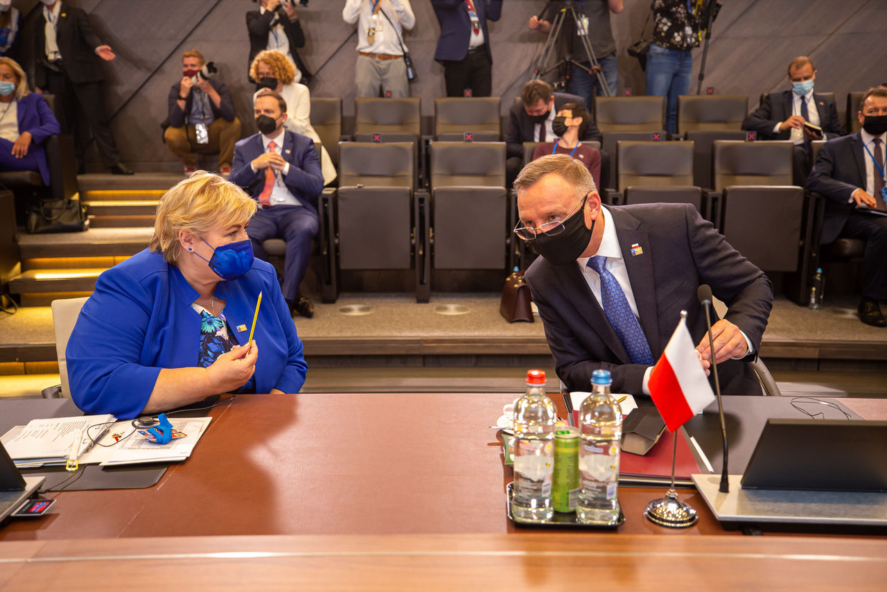 Erna Solberg (Prime Minister, Norway) Andrzej Duda (President, Republic of and Poland)