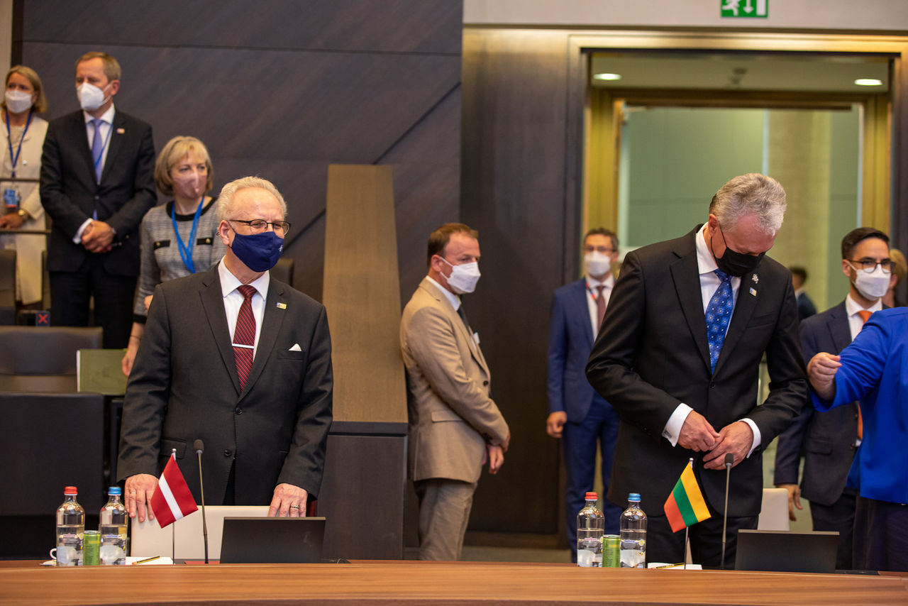 Egils Levits (President, Republic of Latvia) and Gitanas Nauseda (President, Republic of Lithuania)