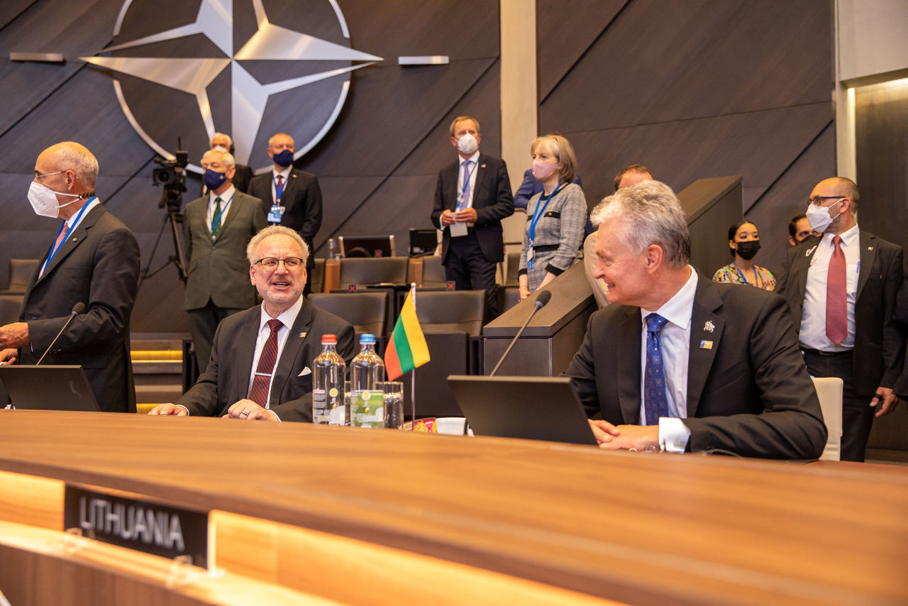 Egils Levits (President, Republic of Latvia) and Gitanas Nauseda (President, Republic of Lithuania)