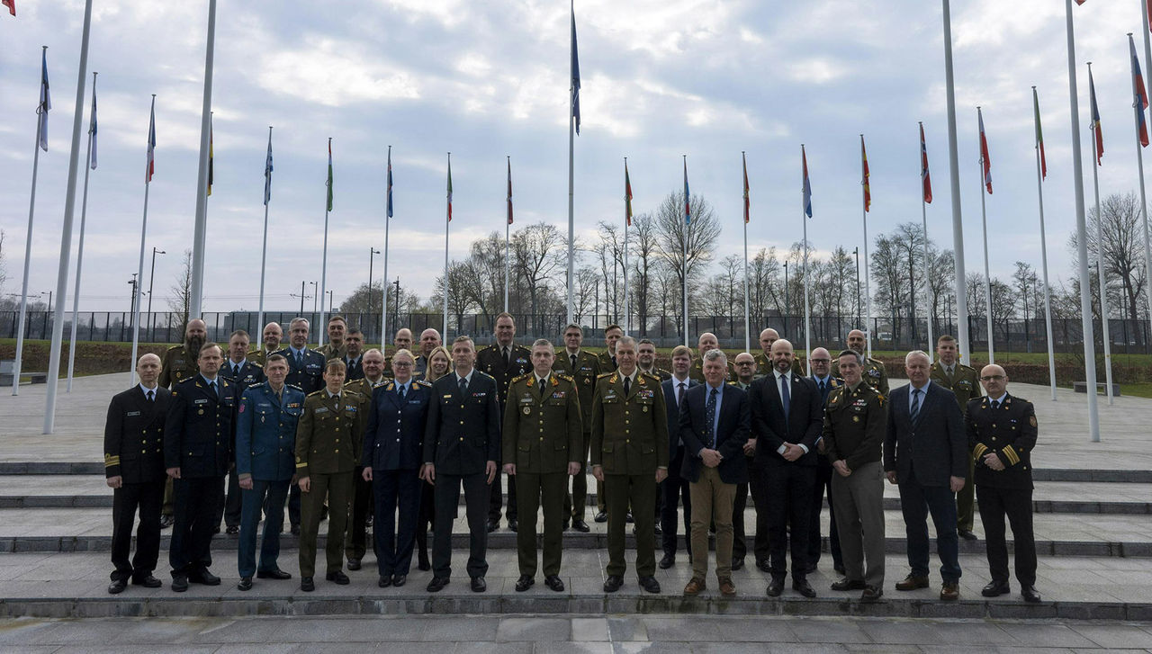 A delegation of students and faculty members from the Baltic Defence College (Tartu, EE) visits NATO Headquarters