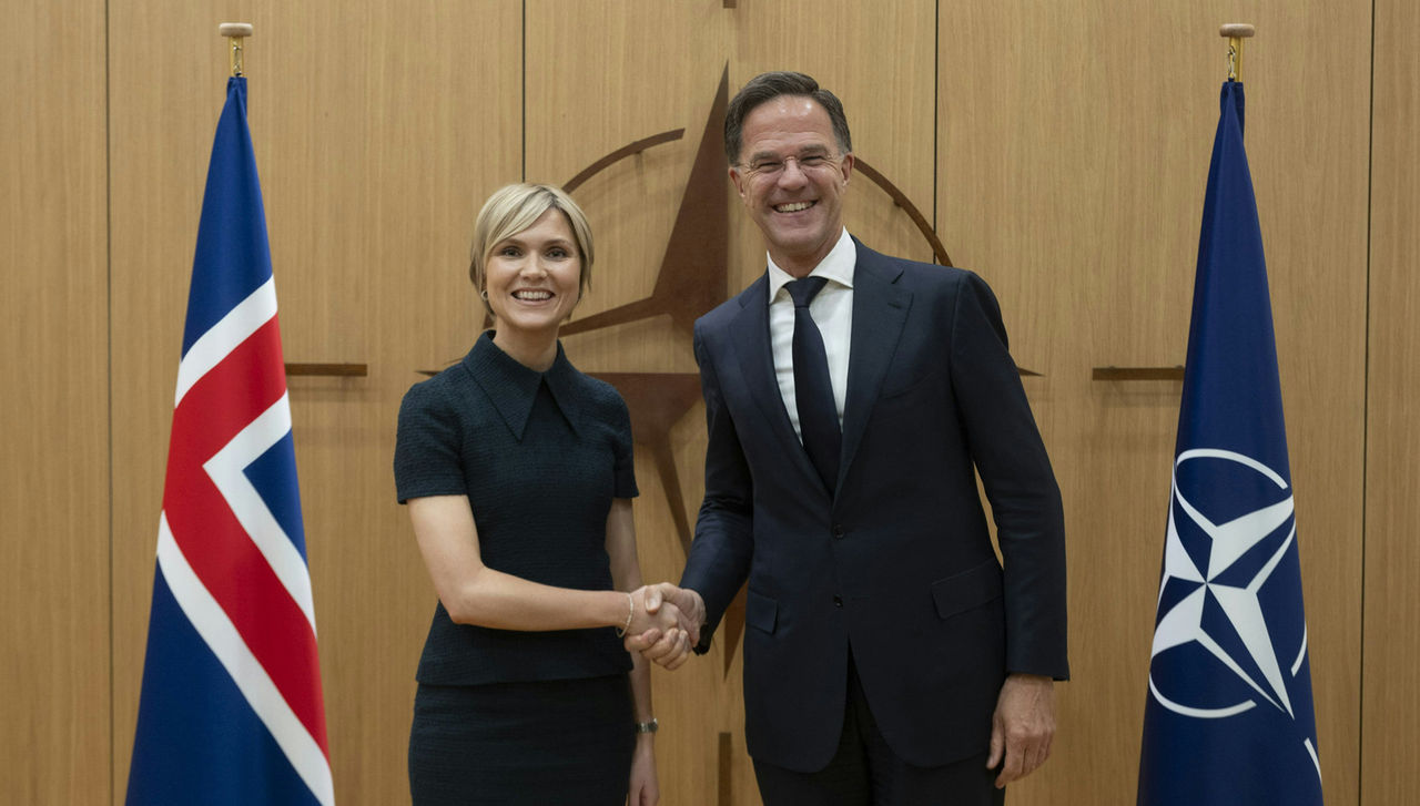 NATO Secretary General Mark Rutte meets with Prime Minister of Iceland, Kristrún Frostadóttir