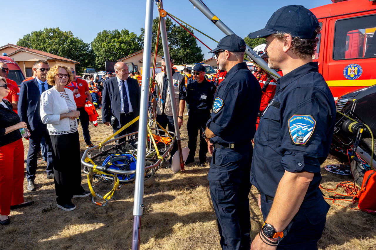 NATO Deputy Secretary General Radmilla Shekerinska visits the NATO Emergency Management exercise "BULGARIA 2025" with Daniel Mitov, Minister of the Interior of Bulgaria