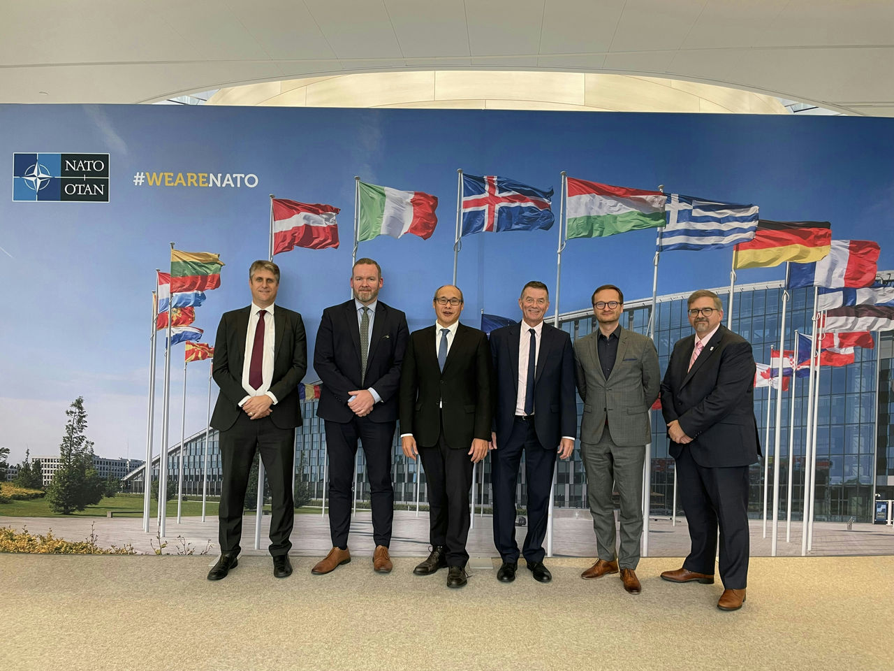 The International Board of Auditors for NATO (IBAN) met with Tony Murphy, President of the European Court of Auditors (ECA) at NATO Headquarters in Brussels, Belgium 