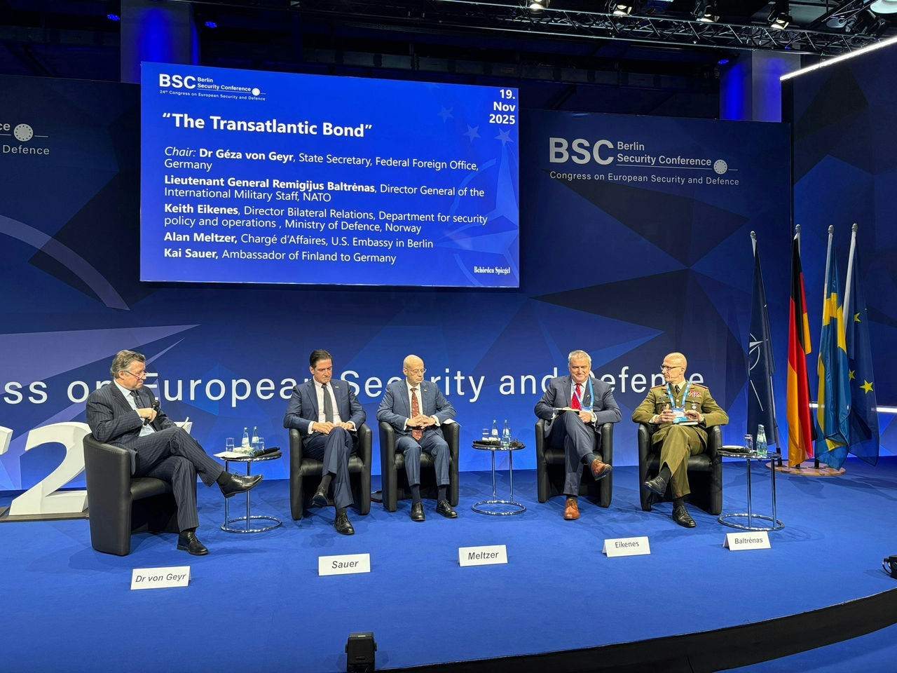 Director General of the International Military Staff (DGIMS), Lieutenant General Remigijus Baltrėnas at the Berlin Security Conference 2025