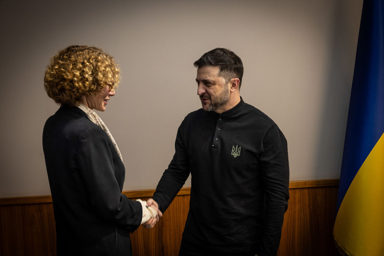 NATO Deputy Secretary General Radmila Shekerinska meets with Volodymyr Zelenskyy, President of Ukraine
