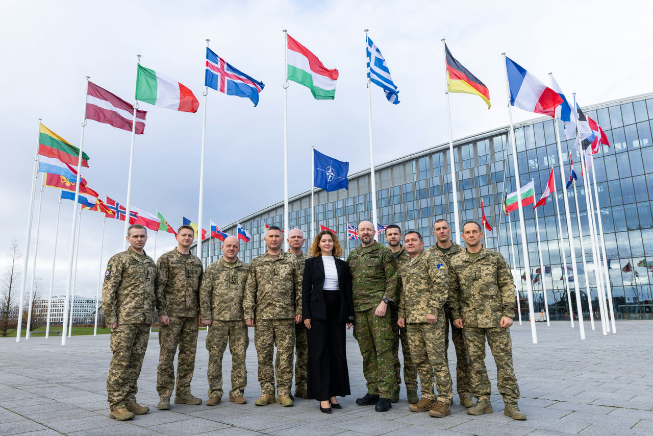 Ukraine officers from National Defence University Kyiv