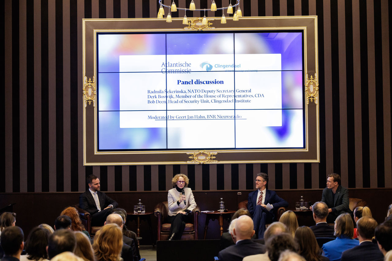 Panel discussion with NATO Deputy Secretary General Radmila Shekerinska at the Atlantic Commission in The Hague