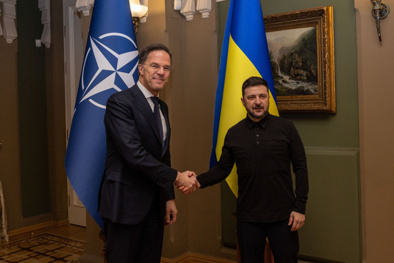 NATO Secretary General Mark Rutte with Volodymyr Zelenskyy, President of Ukraine