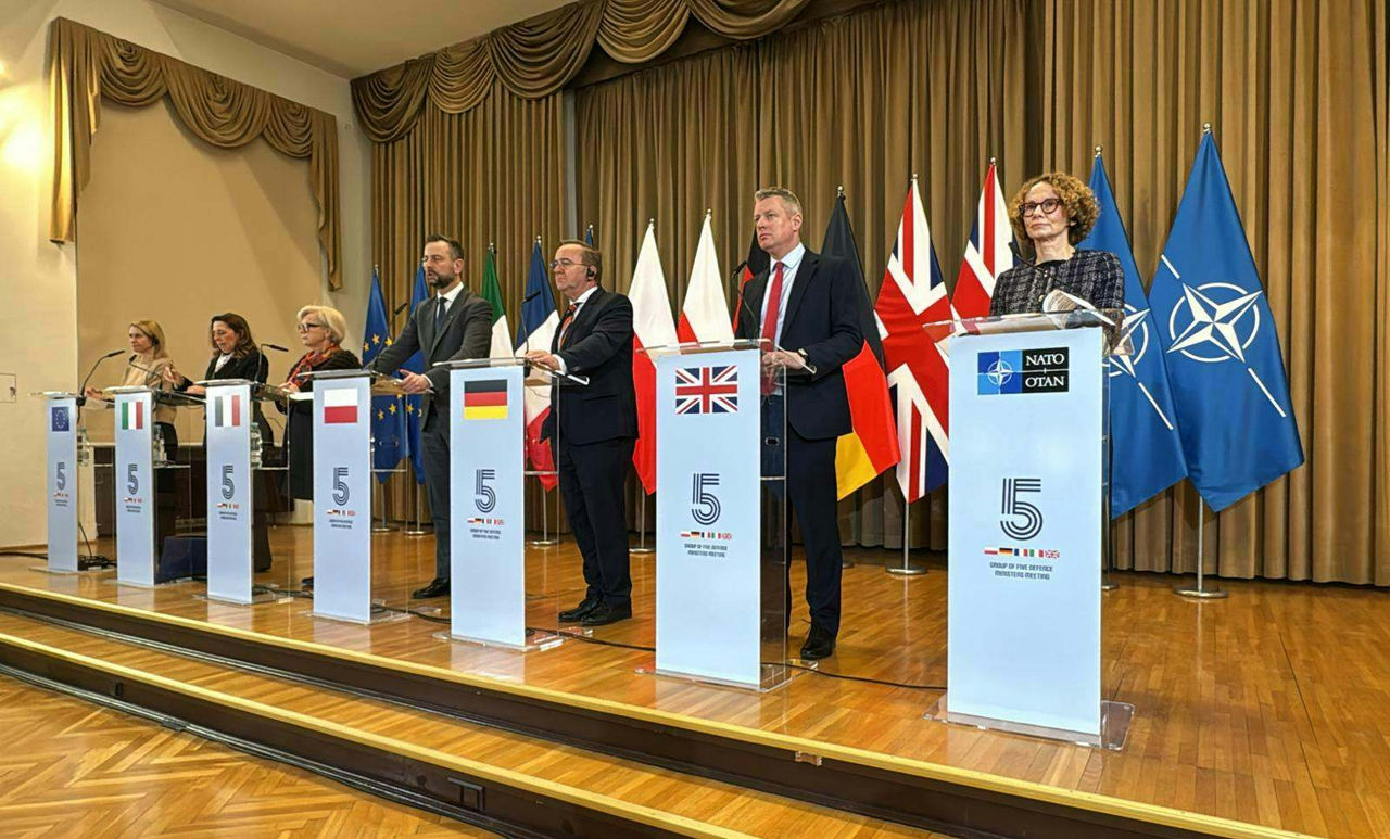 NATO Deputy Secretary General Ms Radmila Shekerinska attending the European Group of 5 Defence Ministers (E5) meeting in Kraków, Poland