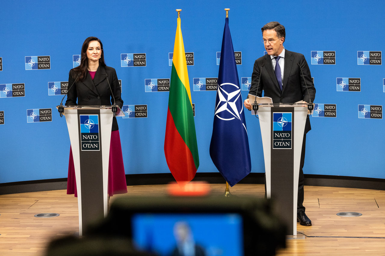 Joint press conference with NATO Secretary General Mark Rutte and the Prime Minister of Lithuania, Inga Ruginienė