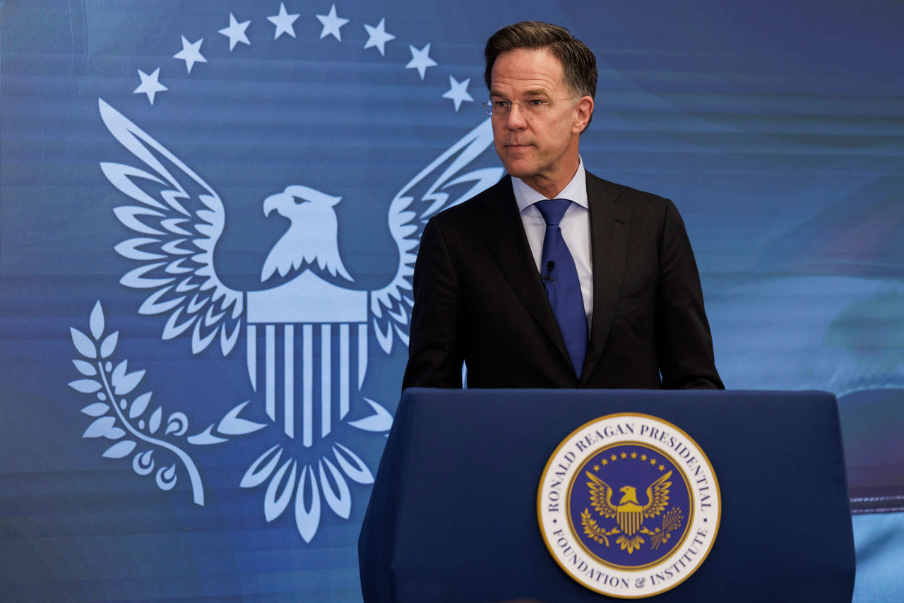 NATO Secretary General Mark Rutte speaks at the Reagan Institute's Center for Peace Through Strength