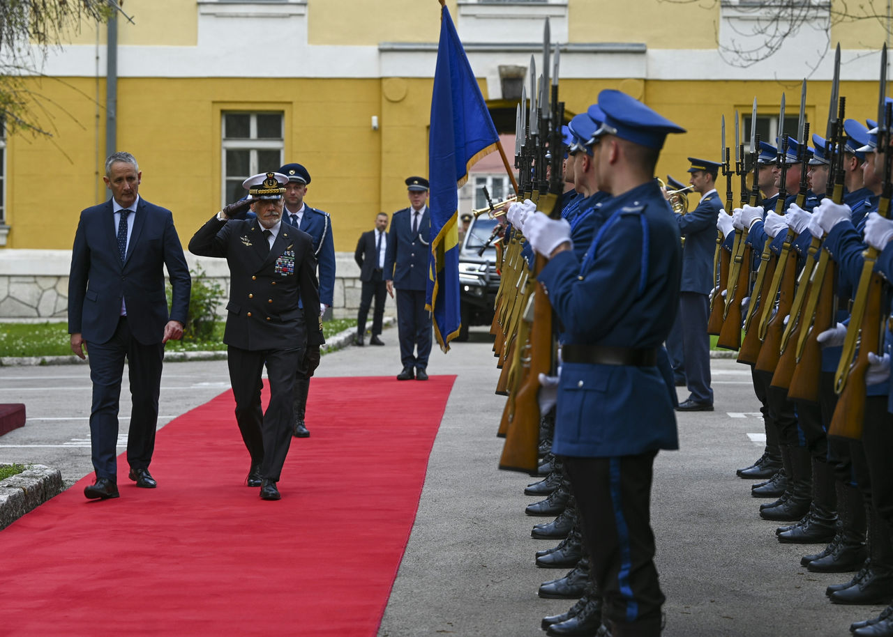 Chair of the Military Committee Admiral Giuseppe Cavo Dragone visits Bosnia and Herzegovina