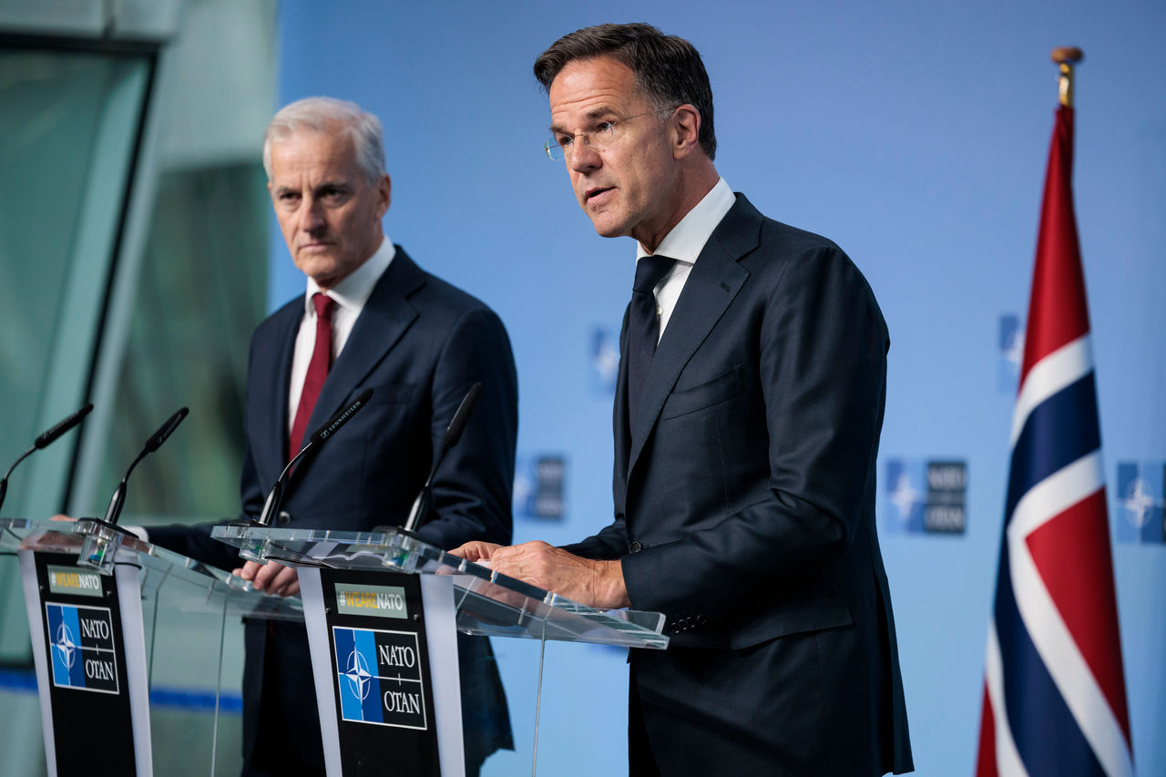 Joint press point by NATO Secretary General Mark Rutte and Jonas Gahr St&oslash;re, Prime Minister of Norway