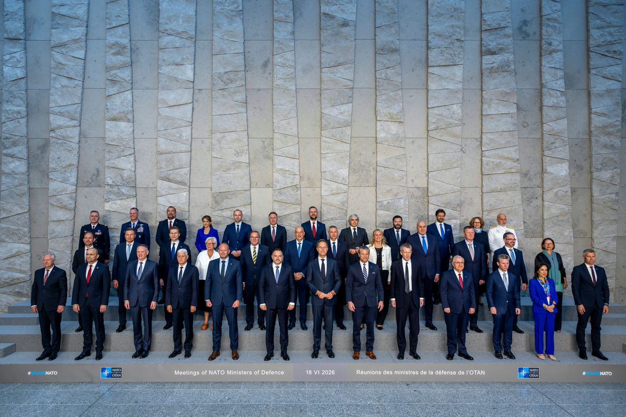 Official photo of the NATO Ministers of Defence