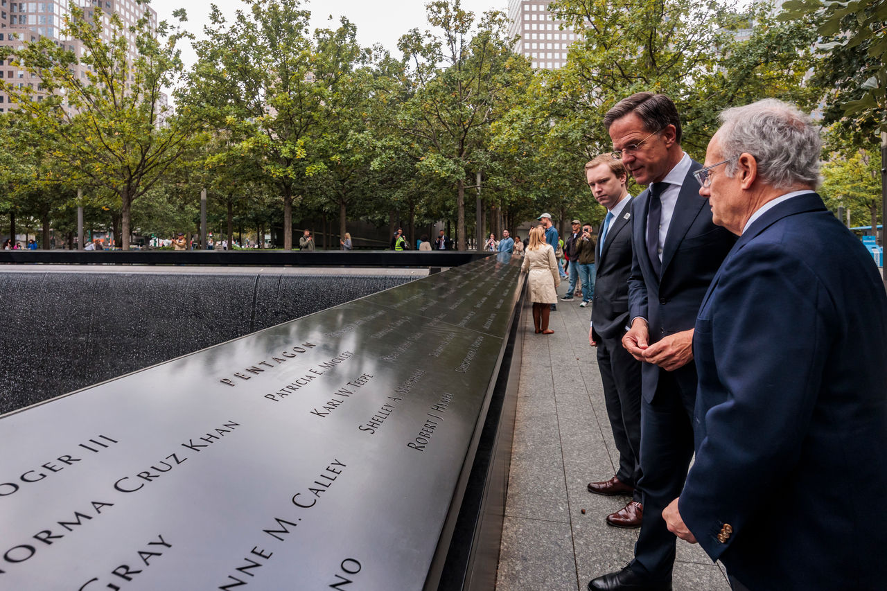 NATO Secretary General Mark Rutte visits the 9/11 memorial in New York