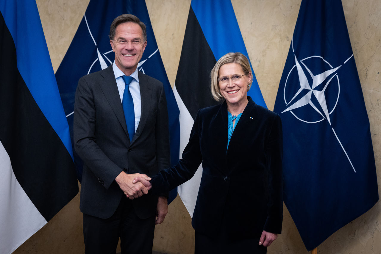 NATO Secretary General Mark Rutte meets with the President of Estonia, &Uuml;lle Madise
