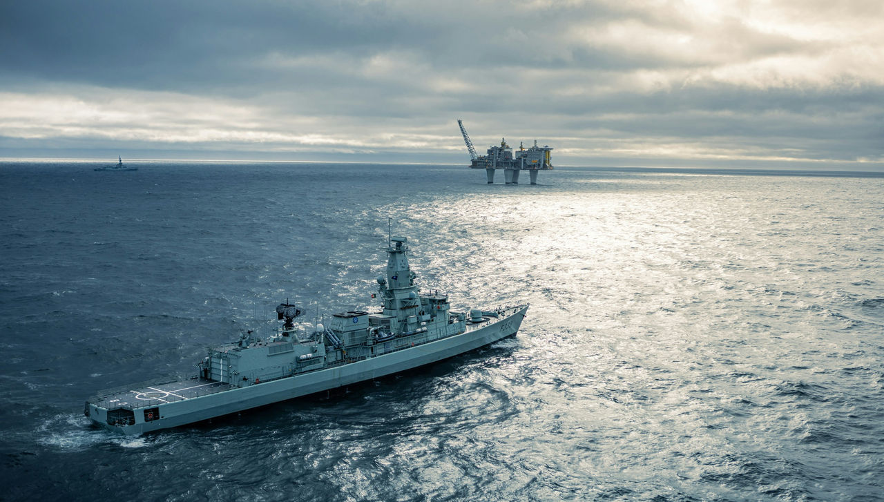 Troll A offshore natural gas platform off the west coast of Norway