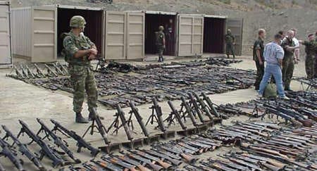 Historic harvest: The number of weapons collected by NATO soldiers exceeded expectations (© NATO)
)