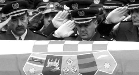 Adieu lancien rgime: President Tudjmans death has generated hope for democratic change throughout the former Yugoslavia. (Reuters photo - 21Kb)
)