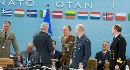 Meetings of the NATO Chiefs of Defence in Brussels, 16 January 2013. © NATO
)