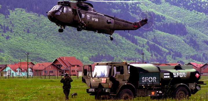 In the post-Cold War security environment NATO soon found itself having to focus on crisis management in the Balkans.
)