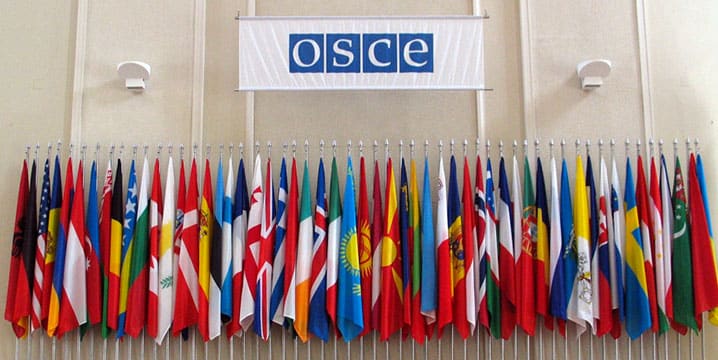  The OSCE comprises 57 participating States that span the globe, encompassing three continents – North America, Europe and Asia – and more than a billion people. © OSCE
