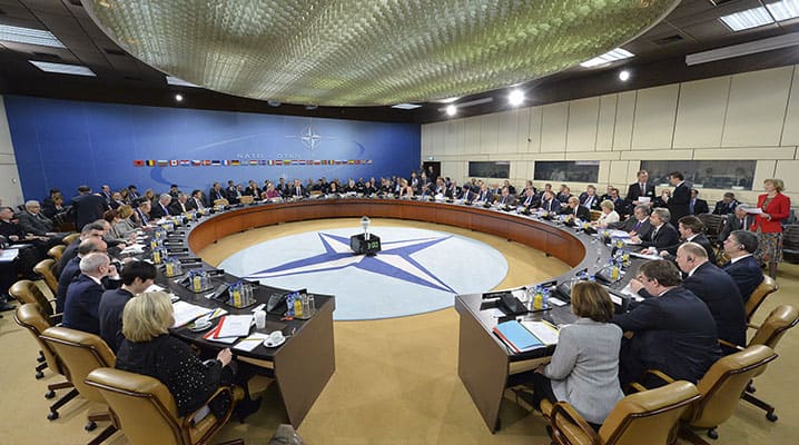NATO Allies have stated on numerous occasions that they seek “to create the conditions for a world without nuclear weapons”. By taking into account the broader strategic context and putting policy before weaponry, this remains the more plausible approach.
)