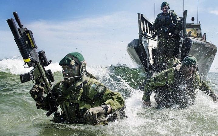 Swedish forces participate in NATO exercise BALTOPS 2015.
)