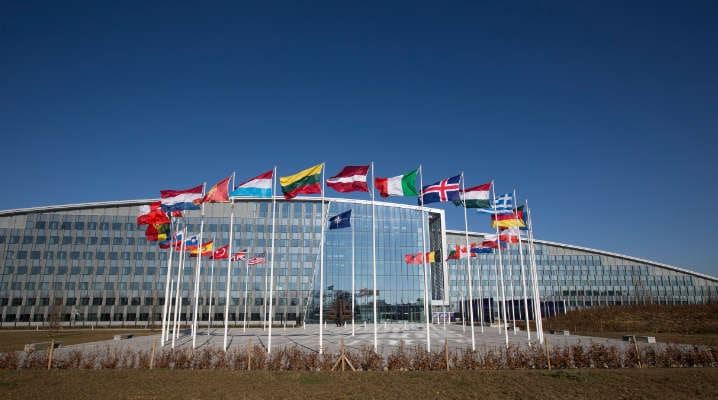  Predictions about the imminent demise of NATO have been around for ages… In July 2018, at the new NATO Headquarters in Brussels, the leaders of the 29 member states met to chart NATO’s path for the years ahead. © NATO
