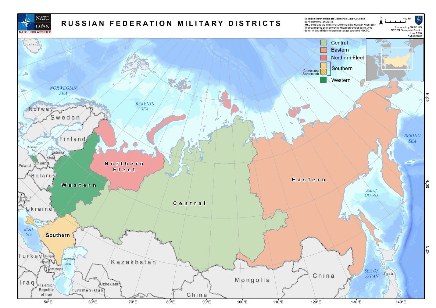 Russian Army Map