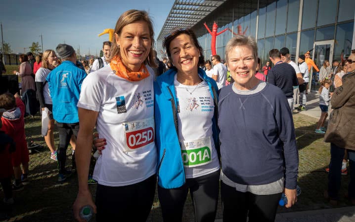  Champions of diversity support the 2018 “She Runs, He Runs, We Run” event.(Left to right: Marriët Schuurman, former NATO Special Representative for Women, Peace and Security; Anne Rosner, President of the NATO Cultural and Sports Club and passionate marathon runner, who came up with the idea for this event;and NATO Deputy Secretary General Rose Gottemoeller) © NATO
