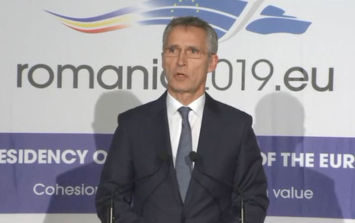  Attending the EU Defence Ministers meeting in Romania on 30 January 2019, NATO Secretary General Jens Stoltenberg declares “For NATO it’s a good thing that Europe, the European Union do more together when it comes to defence, because we believe that can develop new capabilities, increase defence spending and also address the fragmentation of the European defence industry.” © NATO
