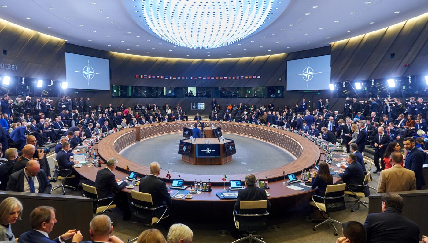 Russia’s invasion of Ukraine has reaffirmed NATO’s worth. Pictured: Extraordinary Summit of NATO Heads of State and Government at NATO HQ, Brussels, Belgium, 24 March 2022. © NATO
)