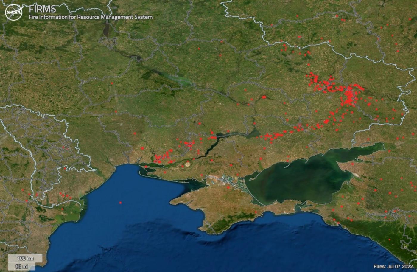  Figure 2: Credit: NASA's Fire Information for Resource Management System (FIRMS), part of NASA's Earth Observing System Data and Information System (EOSDIS)
