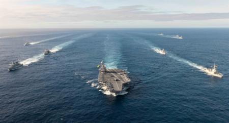 Brothers in arms – a transatlantic transit on the world’s largest warship