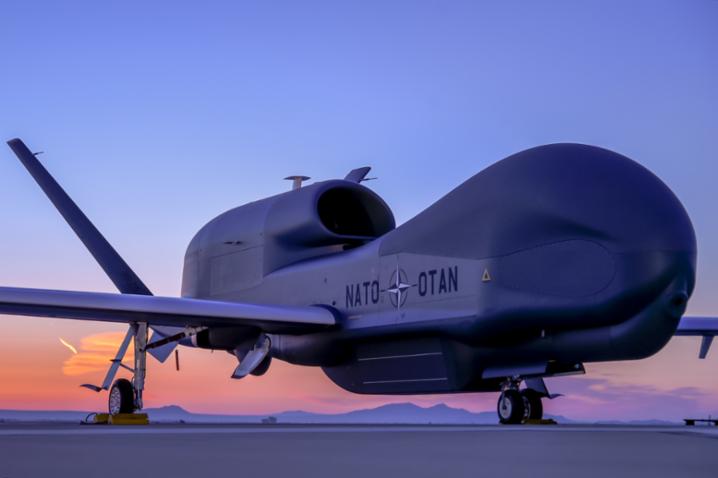 One of NATO’s new capabilities, the Alliance Ground Surveillance system – consisting of air, ground and support segments – will provide all-weather, persistent wide-area terrestrial and maritime surveillance in near real-time, improving in-theatre situational awareness. Photo by Northrop Grumman
