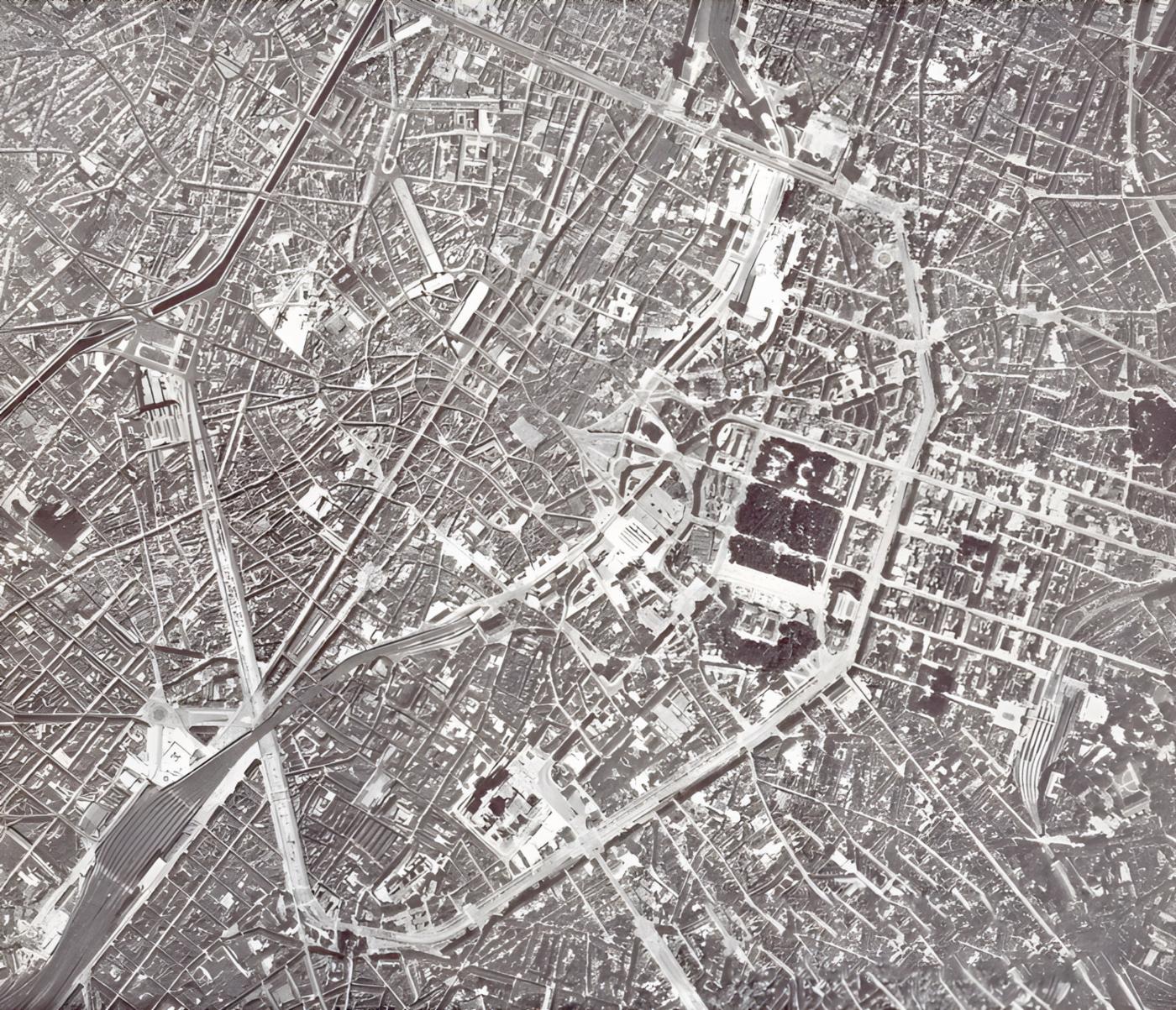 An aerial photograph of the center of Brussels, where NATO Headquarters is established and where the 15th Session of the North Atlantic Assembly was held last October
)