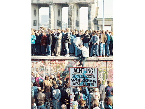 Illustration of: Fall of the Berlin Wall