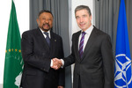110405a-002.jpg - Visit to NATO by Jean Ping,Chairman of the African Union  -bilateral meeting with NATO Secretary General, Anders Fogh Rasmussen, 58.42KB