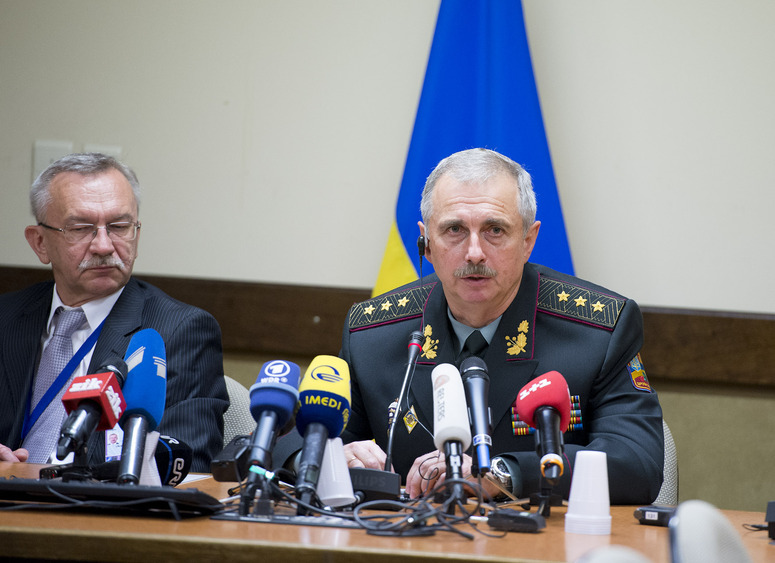 Press Conference Col. General Mykhaylo Koval (Acting Minister of Defence, Ukraine)