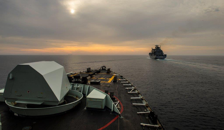 Group ready and in place to provide their contributions to the other actors. The units of Standing NATO Maritime Group 2 (SNMG2) are conducting drills as part of NATO's participation in the international efforts to cut the lines of illegal trafficking and illegal migration in the Aegean Sea.