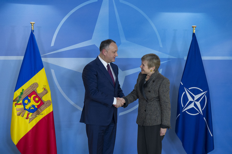 NATO Photo gallery The President of the Republic of Moldova visits