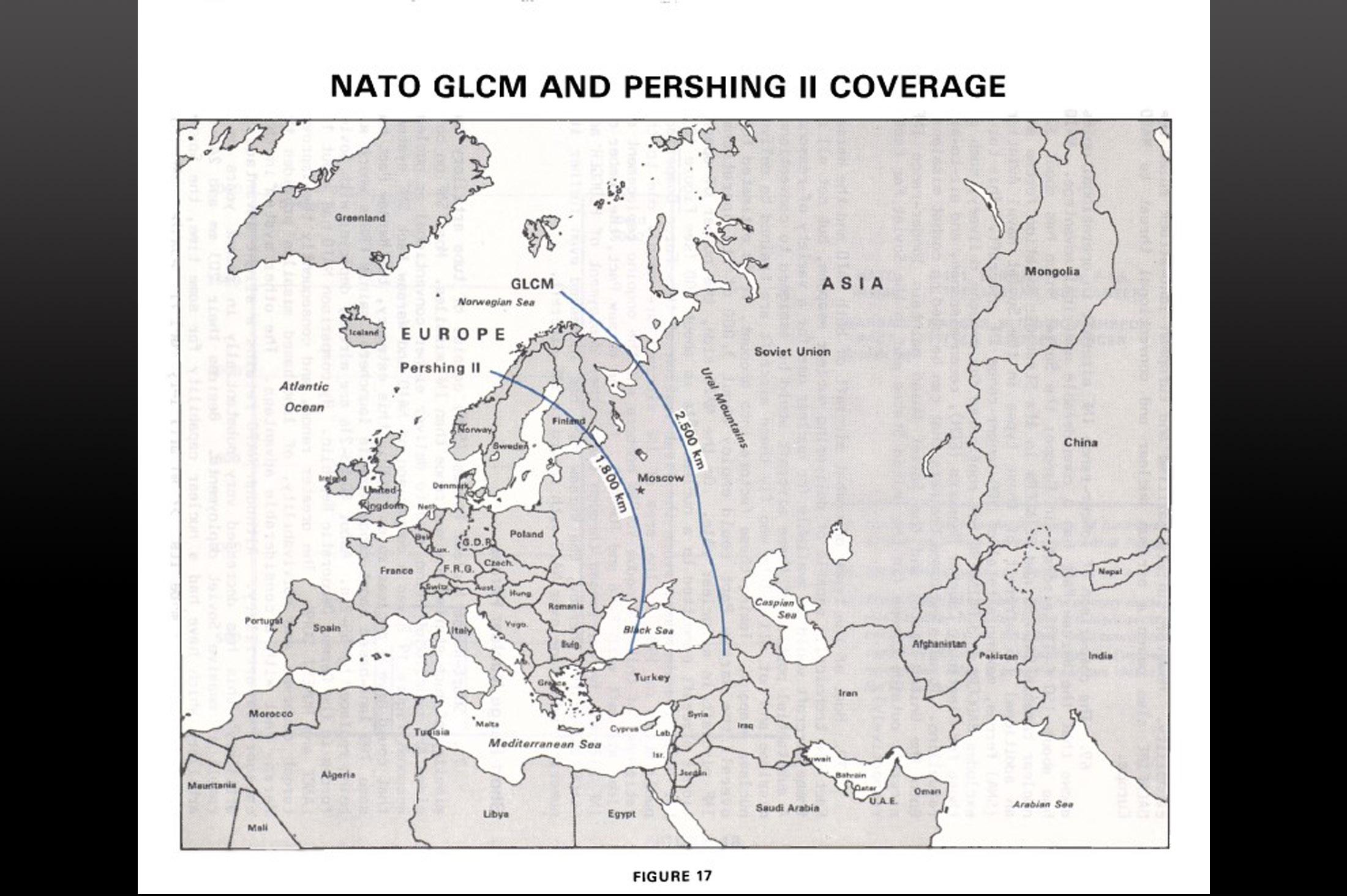 NATO GLCM and Pershing II coverage 