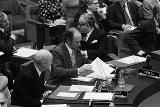 Trudeau at the North Atlantic Council, 1974 