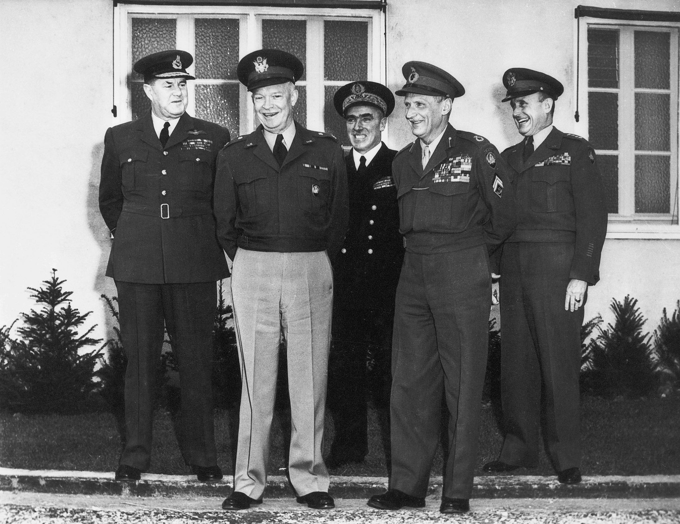 Gruenther (far right) with General Eisenhower
