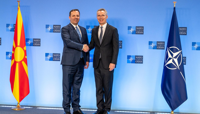 The Prime Minister of the Republic of North Macedonia, Oliver Spasovski visits NATO and meets with NATO Secretary General Jens Stoltenberg