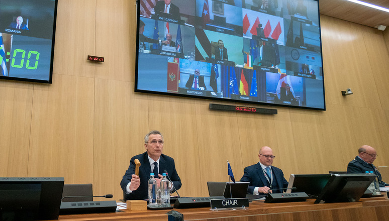 Meeting of the North Atlantic Council in Foreign Ministers’ session via tele-conference with opening remarks by NATO Secretary General Jens Stoltenberg