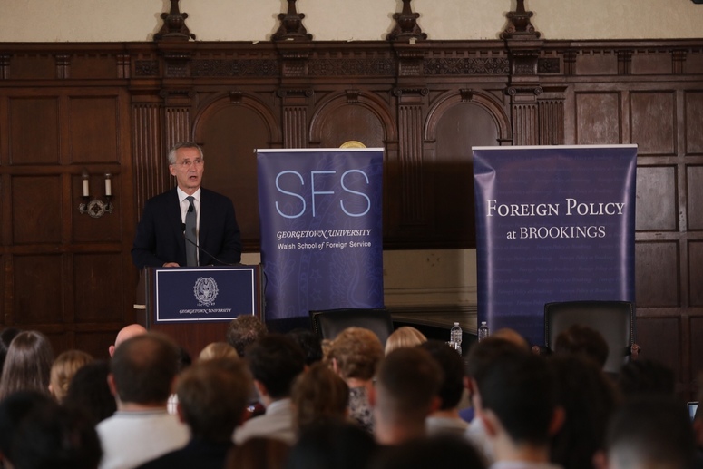 NATO in a competitive World - A conversation with NATO Secretary General Jens Stoltenberg hosted by Brookings Institute and Georgetown University